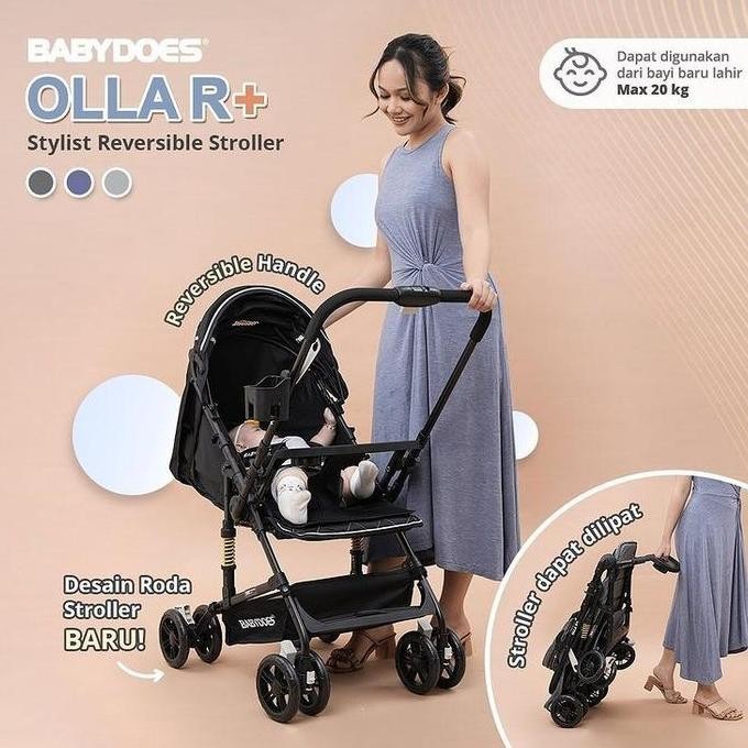 STROLLER BABYDOES HOLA R REVERSIBLE HANDLE / STROLLER HADAP IBU