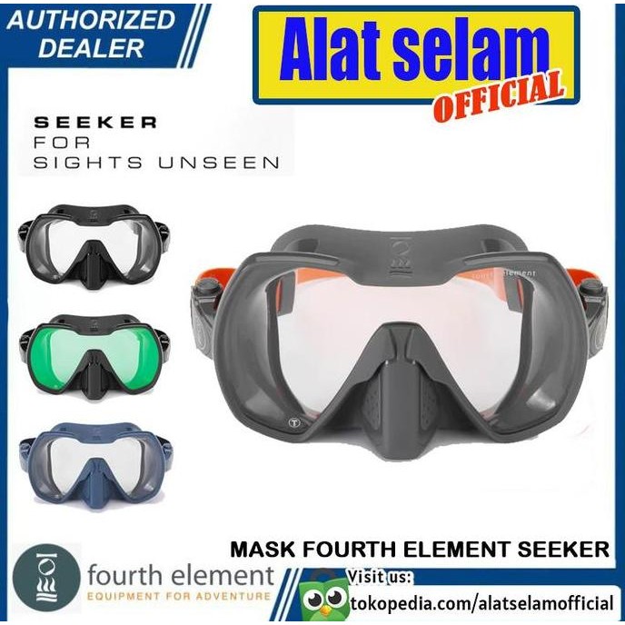 TERBARU - Mask Diving Fourth Element Seeker Masker Kacamata Selam Scuba Dive