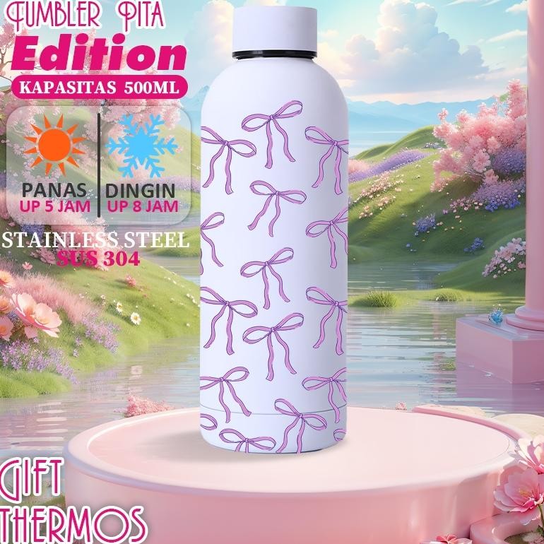 TUMBLER PITA Coquette Tumbler Korea - VIRAL LUCU PITA Graduation Gift