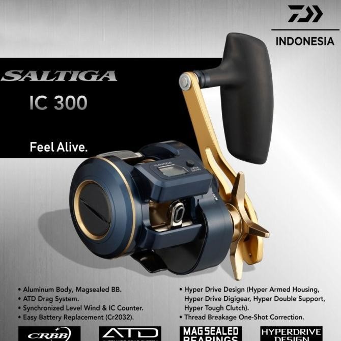 REEL DAIWA SALTIGA 2021 IC 300 SJ/ HLSJ / HSJ GARANSI DAIWA RESMI