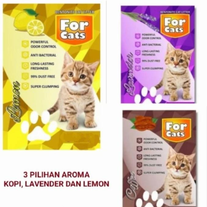 Pasir Kucing Gumpal Wangi  FOR CATS 5 Liter RB12