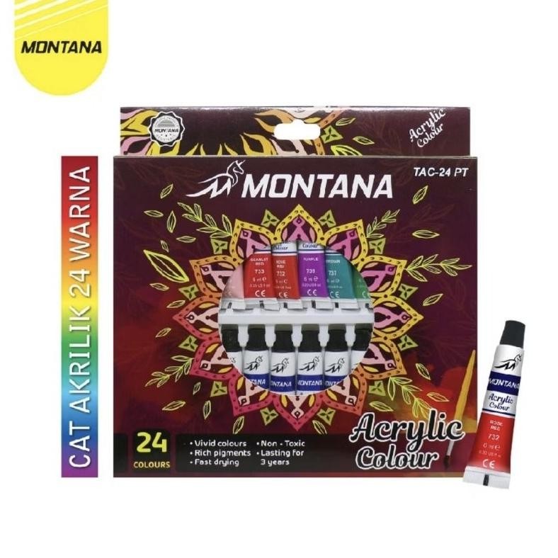 

Montana Acrylic Color/Cat Akrilik Montana 24 Warna