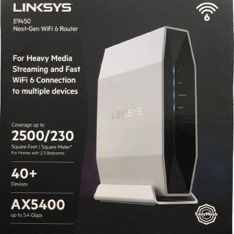 Linksys E9450 Dual-Band Ax5400 Wifi 6 Router E 9450 [125069] New Stok