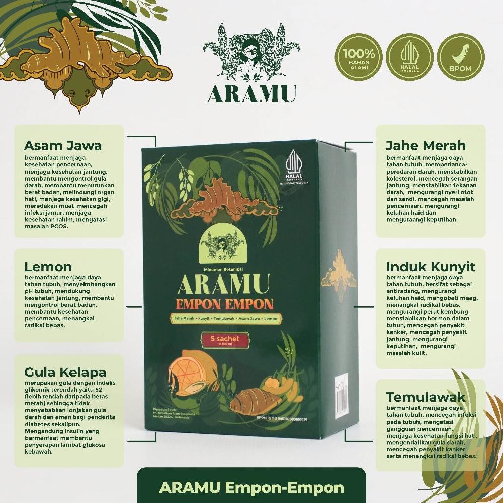 

Promo Aramu Empon Empon Isi 5 Sachet Ti-17