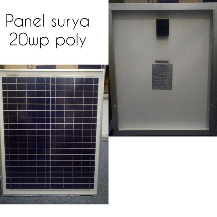 Panel Surya Solar Panel Solarcell 20Wp Poly 20Wp Polycrystalline