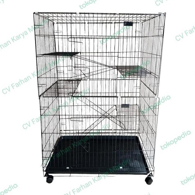 Kandang Kucing Kelinci Tingkat 4 Xxl