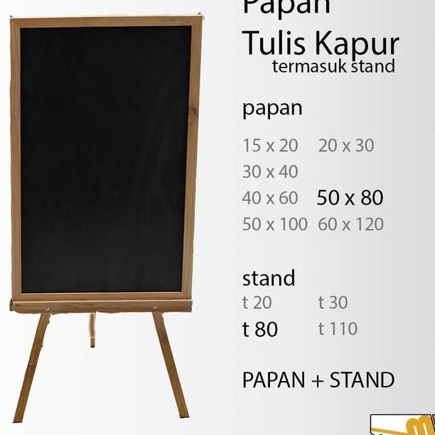 

Papan Tulis Kapur Hitam Blaboard Papan Ukuran 50 X 80 Standing 80