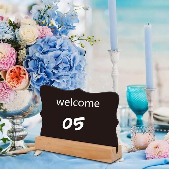 

Cod 10Pcsset Papan Tulis Kapur Kecil Papan Hitam Kapur Cafe Mini Chalkboard Mini Bla Board