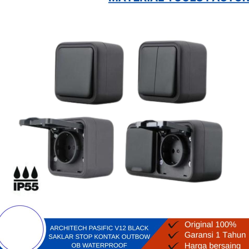 Stop Saklar Lampu Saklar Architech Architech Pasific V12 Bla Wateroof