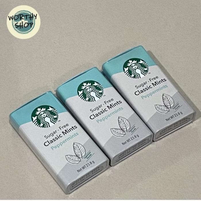 

Permen Starbucks Sugar Free Classic Mints Peach Flavoured Candy Gratis Ongkir