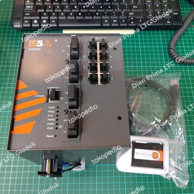 Is5Com Ies20Gf-Hv-Xx-D-8Grj45-Xx-2Smsc40-2Smsc40 Ethernet Switch New Stok