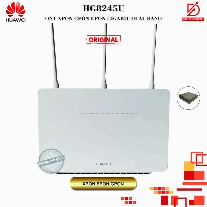 Modem Ftth Wifi Wireless Router Huawei Hg8245U Ont Xpon Epon Gpon Dual New Stok