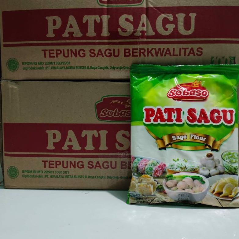 

1 Dus Tepung Sagu Aren / Pati Sagu Sobaso 500gr SV13