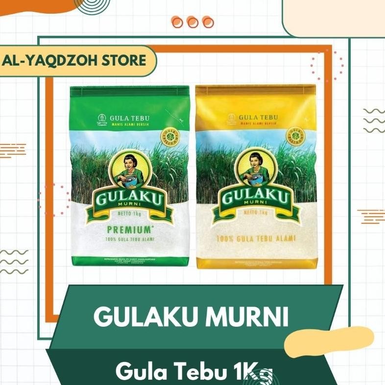 

GULAKU 1KG | Gula Pasir Tebu | 2 Variant | Hijau dan Kuning SV