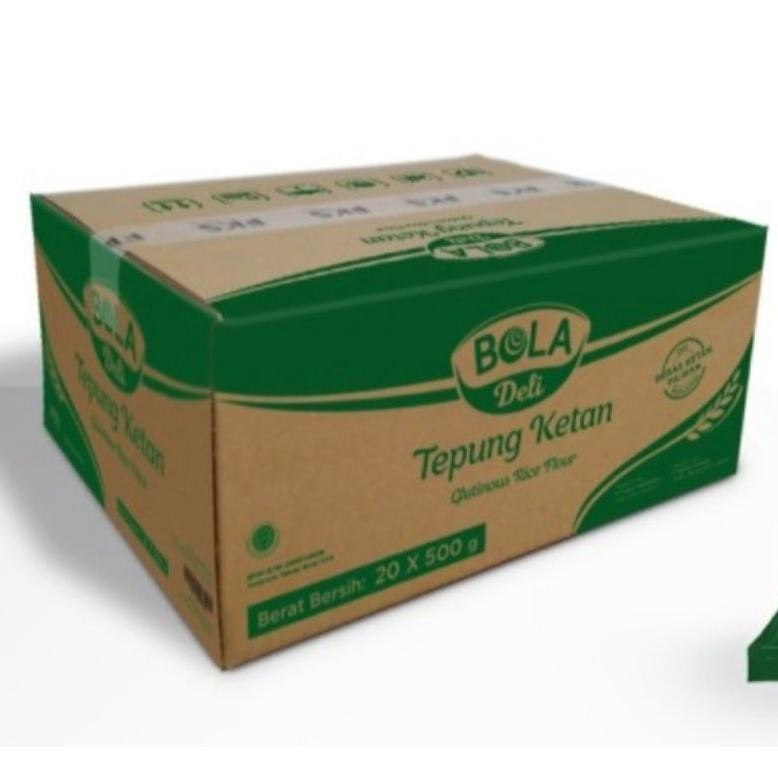 

TEPUNG KETAN BOLA DELI Kemasan 500 Gram ISI 20 PCS Per KARTON SV13