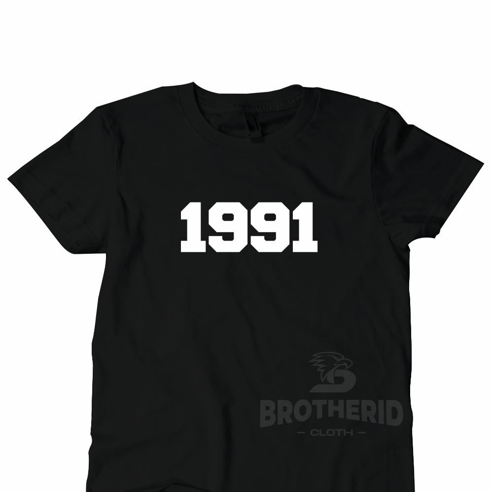 Promo Kaos 1991 Baju Tahun Kelahiran Katun Combed 30S