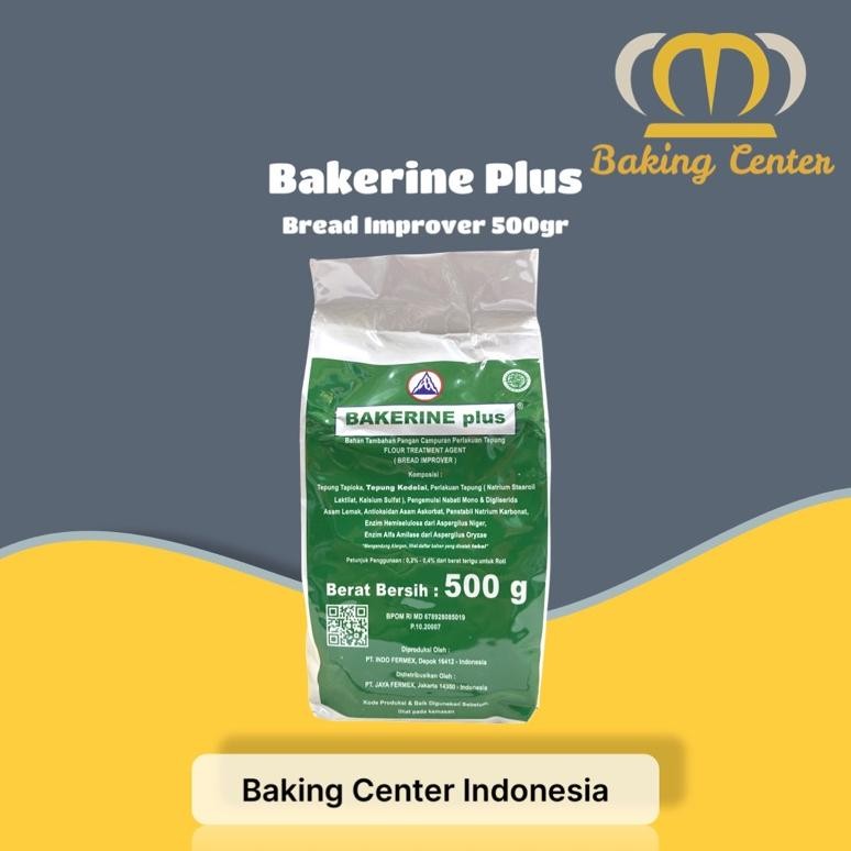

Bakerine Plus Bread Improver 500gr / Pelembut Roti Bakerine Plus 500gr SV