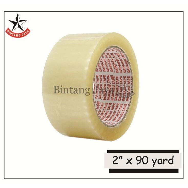 

Terlaris [Paket Best 1 Slop Isi 6Pcs] Ori Daimaru Opp Lakban Bening 48 Mm X 90 Yard (Lakban Bening 2" (6 Pcs) He-87