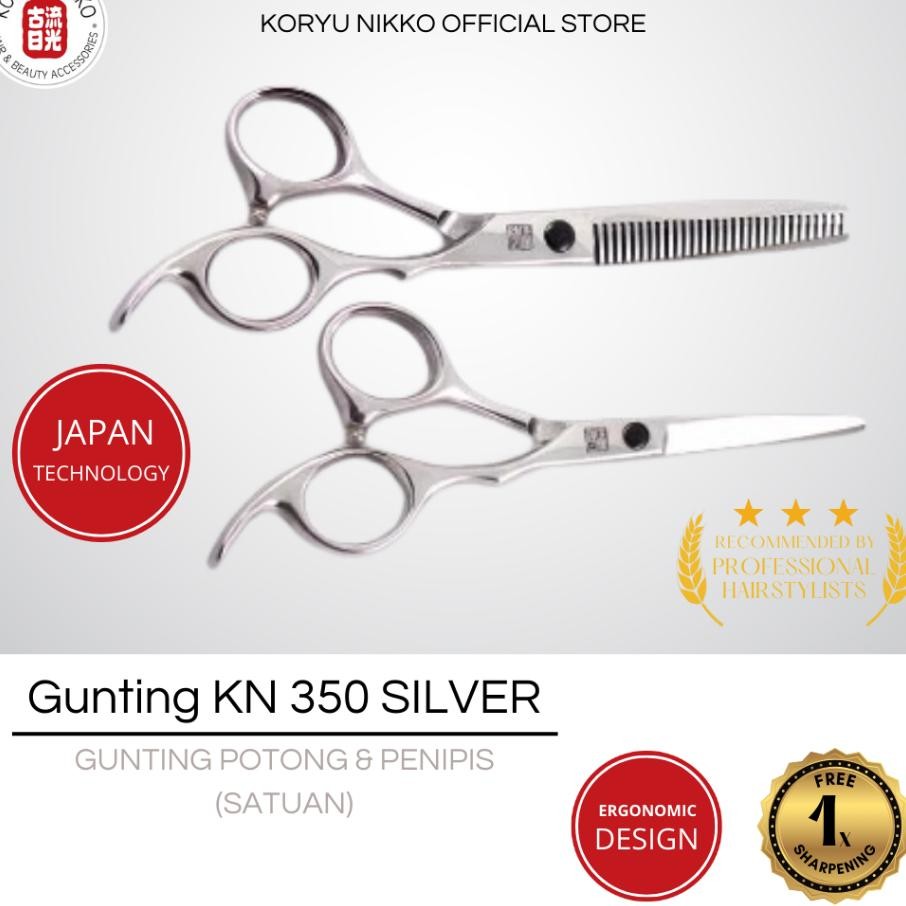 

Koryu Nikko Scissors Gunting Kn 350 Sier Beli Satuan Gunting Atau Penipis Saja