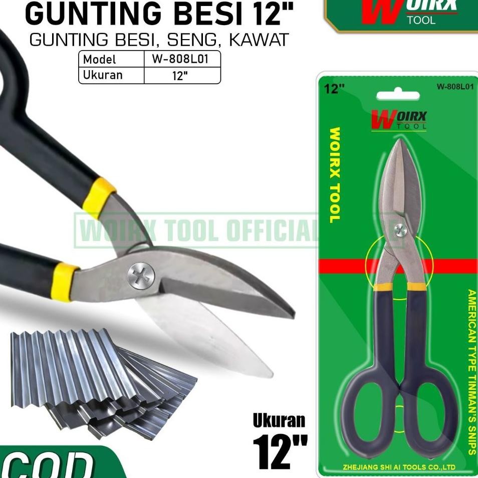 

Woirx Tool Gunting Seng Gunting Besi Gunting Kawat 12 Inch 12