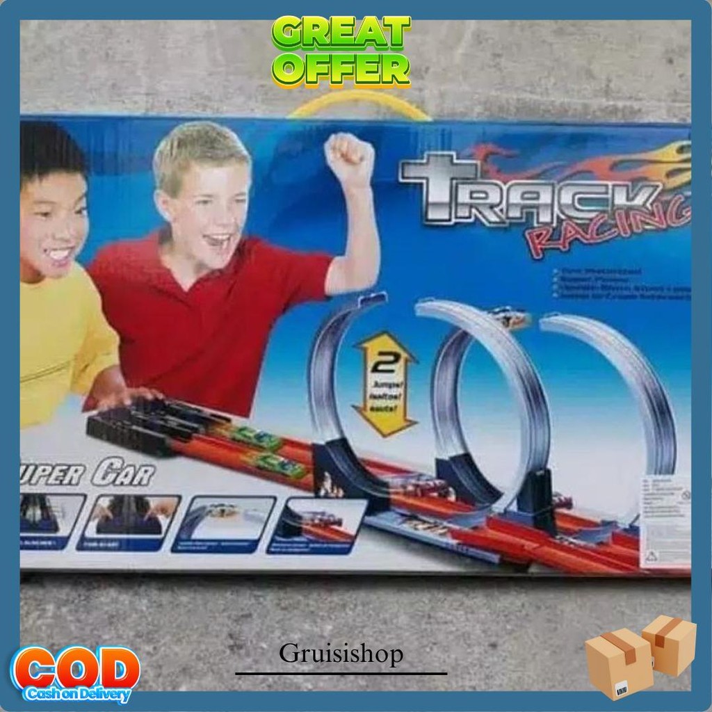 Mainan Track Racing /Arena Hotwheels 2 Jalur Termurah Banget