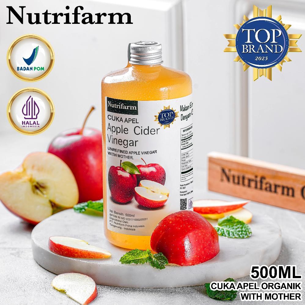 

Bisa Cod Cuka Apel 500Ml / 2 In 1 / Apple Vinegar U-45