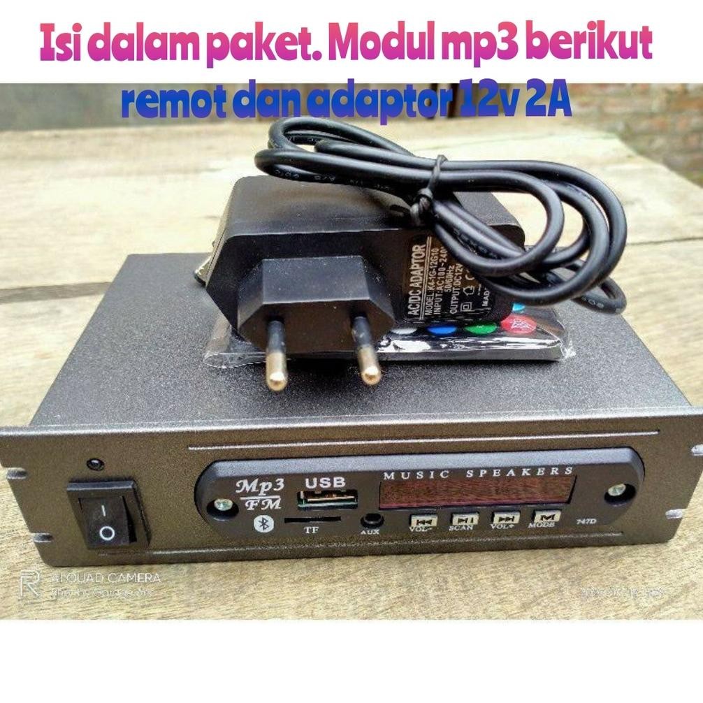 fj-44 gh-45 tru-63 Rakitan mp3 radio bluetooth usb free adaptor 12v 2A Terlaris Murah Hemat