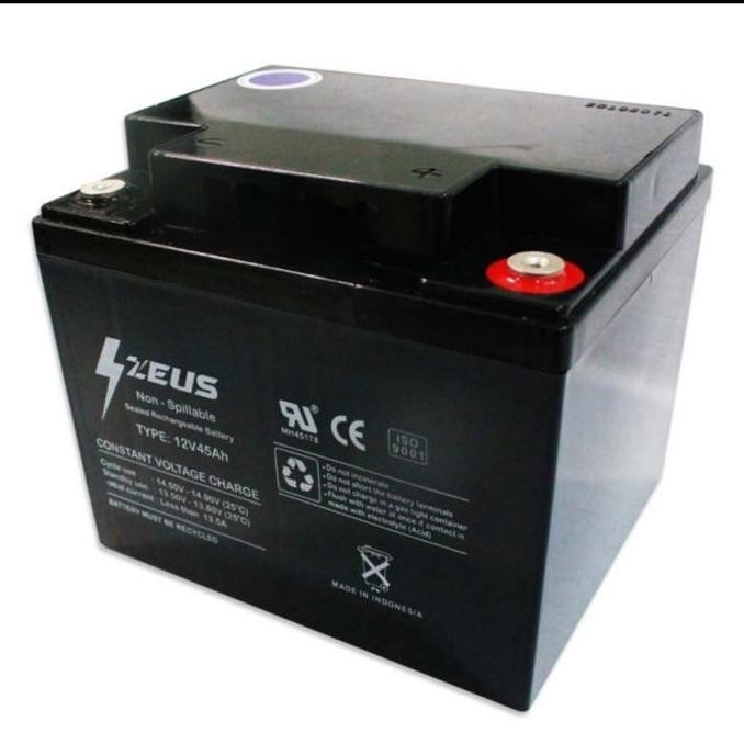 ready Aki Baterai UPS Solar Panel Vrla Gel 12v 45ah Zeus Vrla