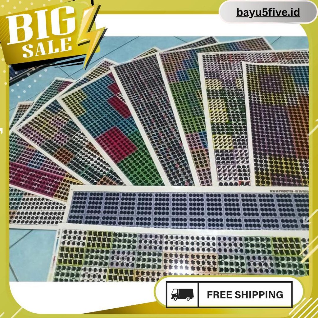 

Gosok Bom 15 16 18 20 Titik Motif Campur 40Rb Dpt 17 Lembar 6.6