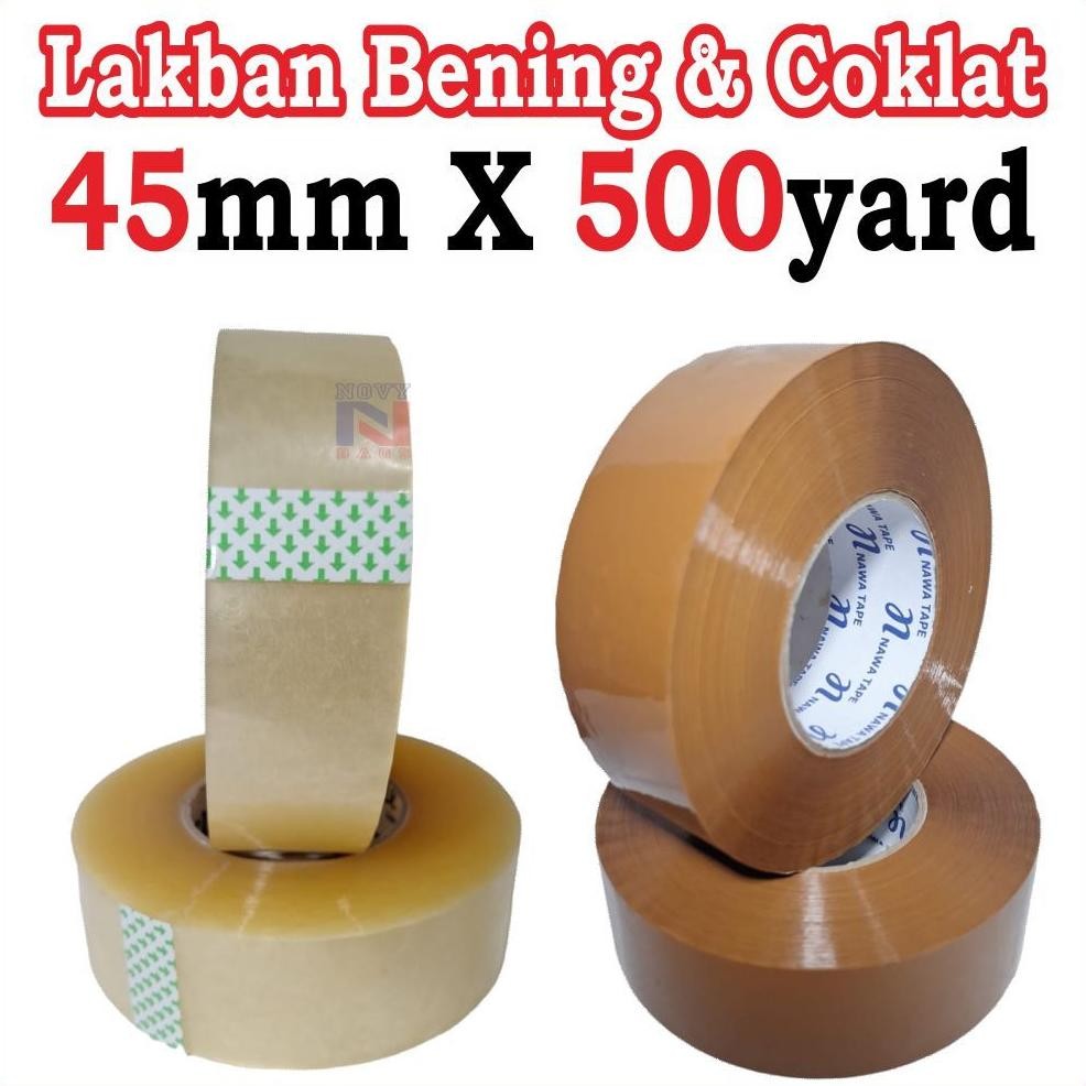 

JH8 HARGA MURAH 1 PCS/ROLL, OPP TAPE, LAKBAN BENING & COKLAT 45MM X 500YARD DIJAMIN KUAT BERKUALITAS