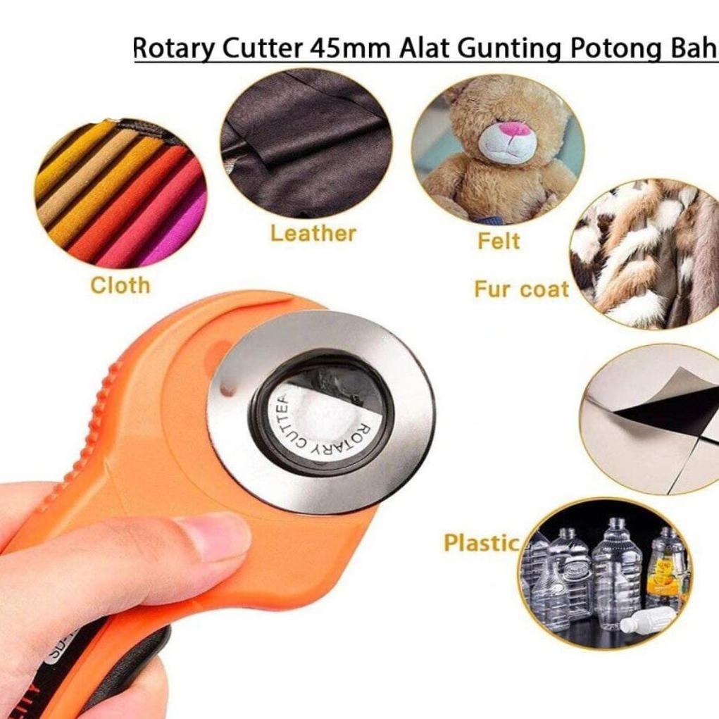 

JH8 Rotary Cutter 45mm / Refill Cutter/ Alat Gunting Potong Bahan Kain alat potong