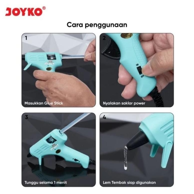 

JH8 Mesin Hot Melt Glue Gun Joyko Pastel Kecil Gg-854 (1pcs)