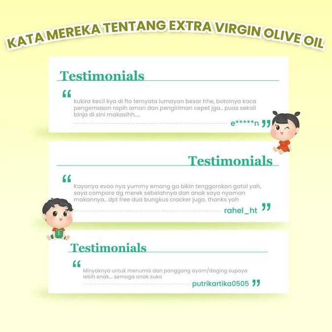 

Yummy Bites Kiddy Extra Virgin Olive Oil EVOO 250ml/ Minyak Zaitun Bayi dan Anak PS10