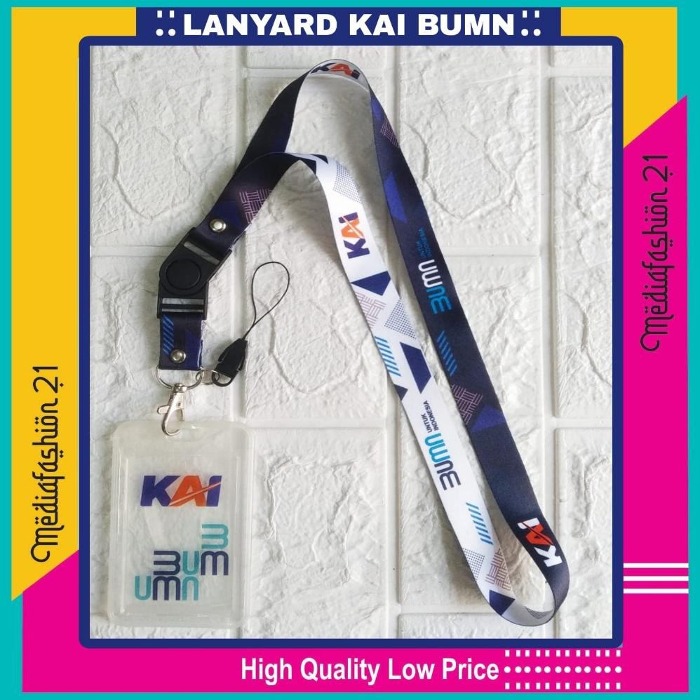 

JH8 Lanyard ID Card / Tali Gantungan ID Card KAI BUMN (KERETA API INDONESIA) - Free Strap Gantungan HP/Flashdisk