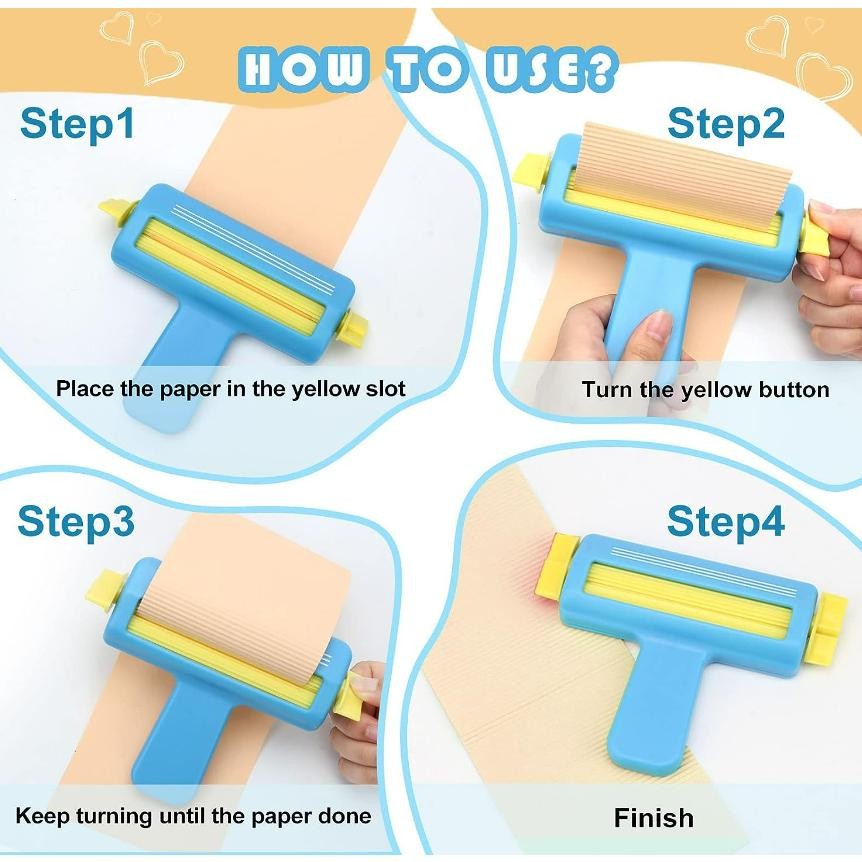 

JH8 LovelyCraftStore | D07 Paper Crimper Alat Pembuat Gelombang Kertas Paper Wave Shaper Quilling Tool Paper Roller