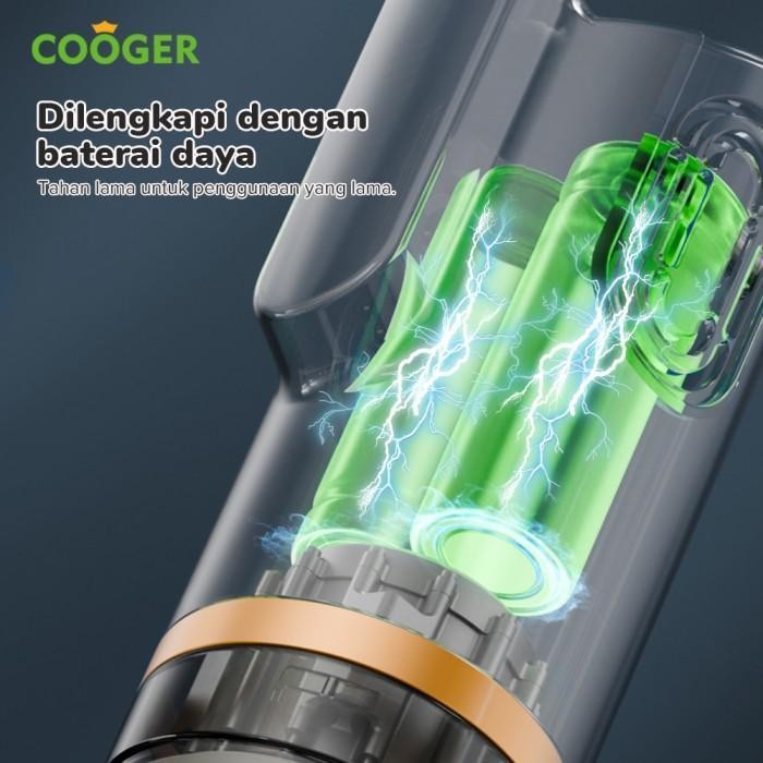 Cooger Vacuum Cleaner Portable Multifungsi Dengan 3 Nozzle Penyedot Debu Lantai Sofa Kasur Mobil Mej