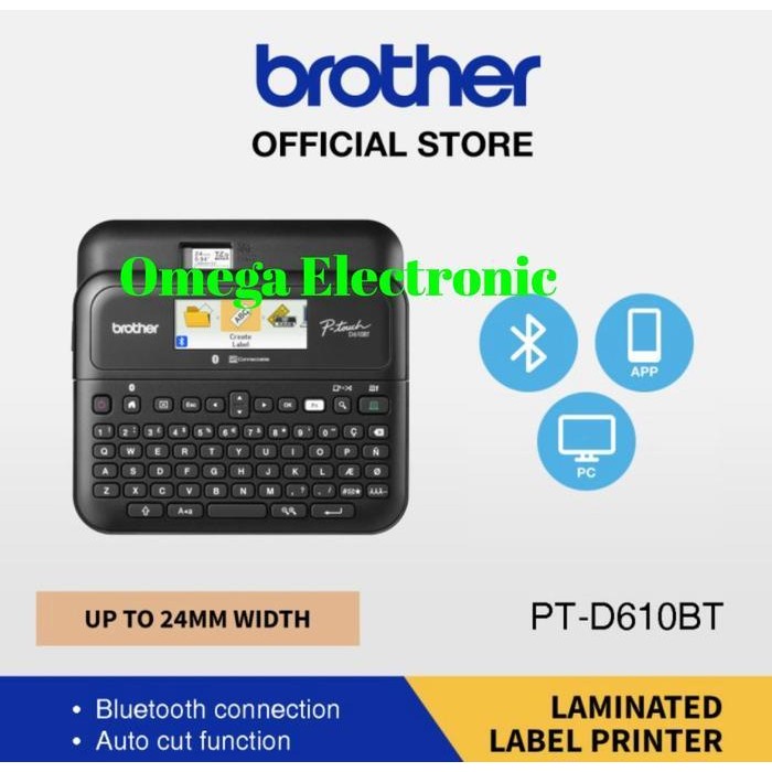 

Resmi Brother Label Printer Pt-D610Bt - Label Maker Pt D610Bt Brother Original Dan Terpercaya