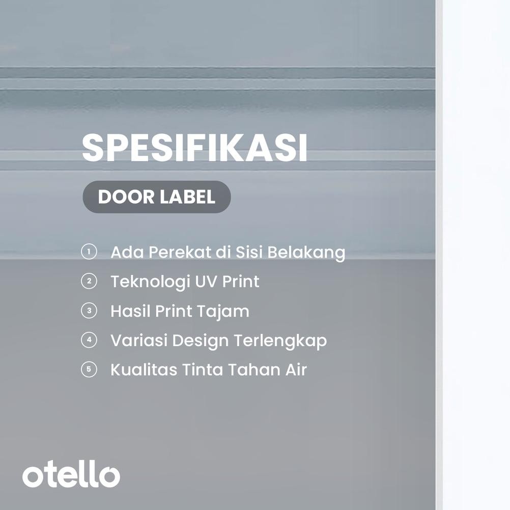 

JH8 Label Dorong Tarik Signage Akrilik Sign Board Acrylic Pintu Tempelan Sticker Petunjuk Push Pull