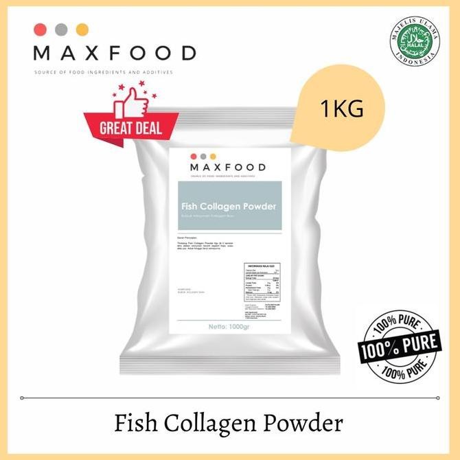 

Maxfood - [1 Kg] Bubuk Kolagen Ikan / Fish Collagen Powder Drink
