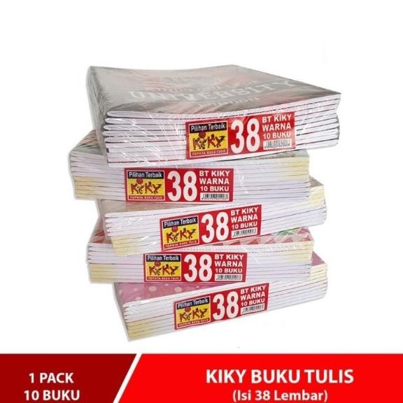 

JH8 (10 buku) BUKU TULIS SEKOLAH 38 LEMBAR KIKY / BUKU OKEY GARIS isi 1 PACK
