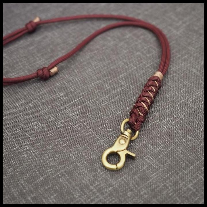 

Terlaris Lanyard Adjustable Gantungan Id Card Paracordistic Good Quality