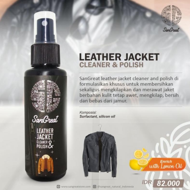 HJK SanGreat Leather Jacket Cleaner and Polish - Pembersih, Perawat dan Pengkilap Jaket Kulit 100ml