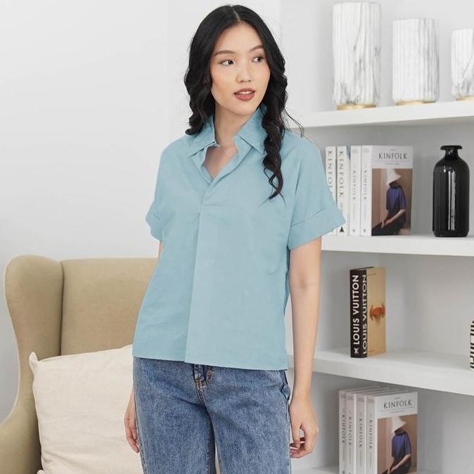 Beatrice Clothing Gil Blouse Katun -  Atasan  Baju Wanita Casual Co