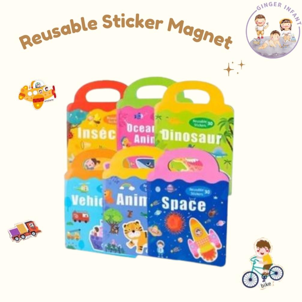 

Bf888S Gingerinfant Reusable Sticker Buku Sticker Magnet Sticker Tebal Anak Sticker Bahan Magnet Fgs-3