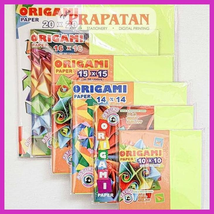 

( SEKOLAH / LUKIS ) SALE KERTAS LIPAT ORIGAMI 20 X 20 CM / ORIGAMI PAPER ASTURO (SENI / MENGGAMBAR / ART / KERAJINAN ) GOOD QUALITY
