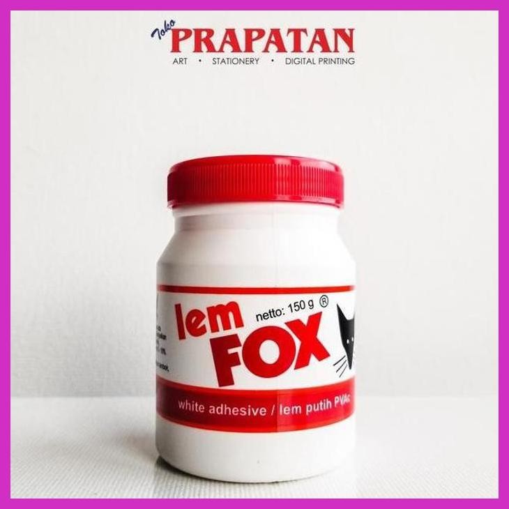 

( SEKOLAH / LUKIS ) PROMO LEM FOX 150 GRAM / LEM PUTIH PVAC (SENI / MENGGAMBAR / ART / KERAJINAN ) SIAP KIRIM