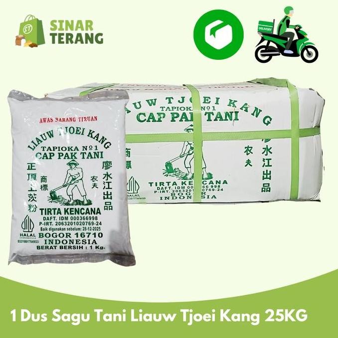 

Sagu Cap Pak Tani Liauw Tjoei Kang / Tepung Tapioka 1 Karton 25 Kg