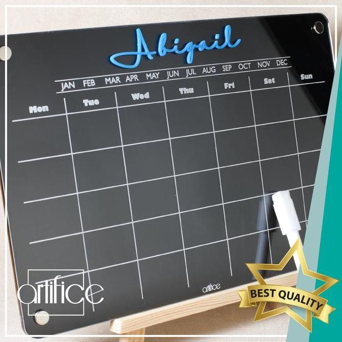 

Monthly Planner Double Side Custom Akrilik