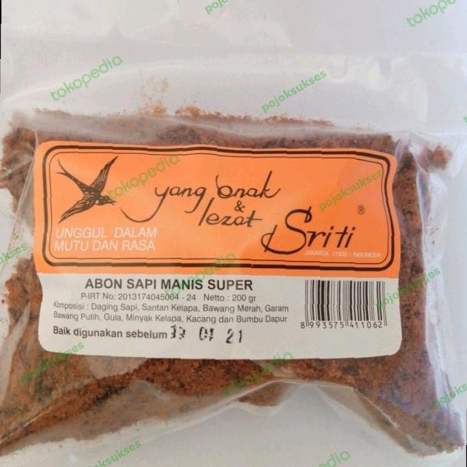 

Sriti Abon Sapi Manis 200Gr