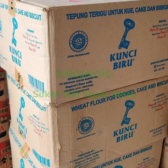 

Tepung Terigu Kunci Biru 1Kg Per Dus Isi 12